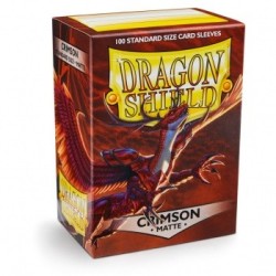 Dragon Shield Standard Sleeves - Matte Crimson - 100 BUSTINE - AT-11021