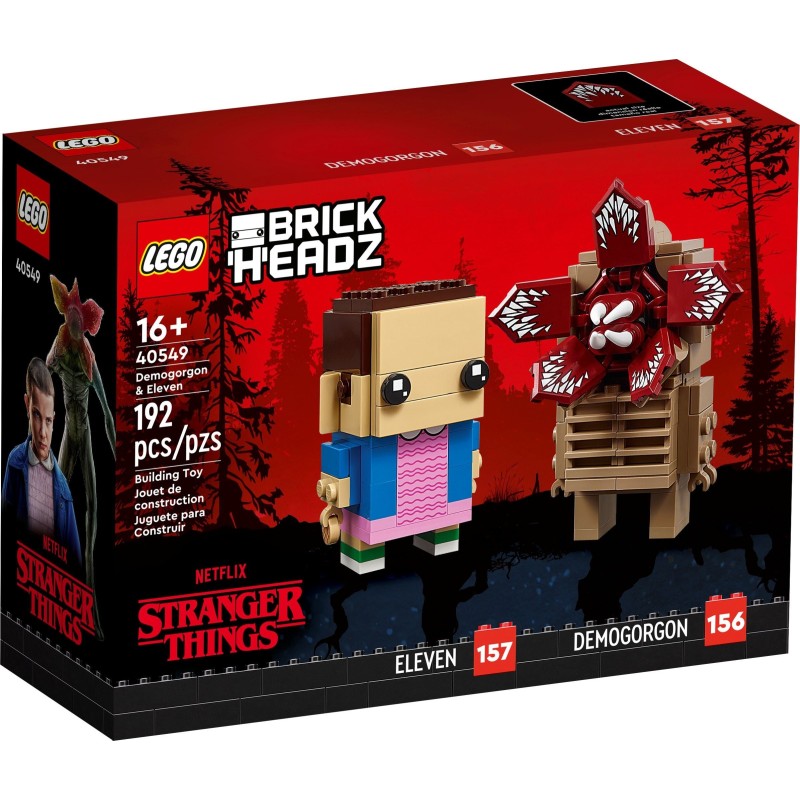 LEGO 40549 BRICKHEADZ DEMOGORGON ELEVEN Demogorgone Undici STRANGER THINGS 2022