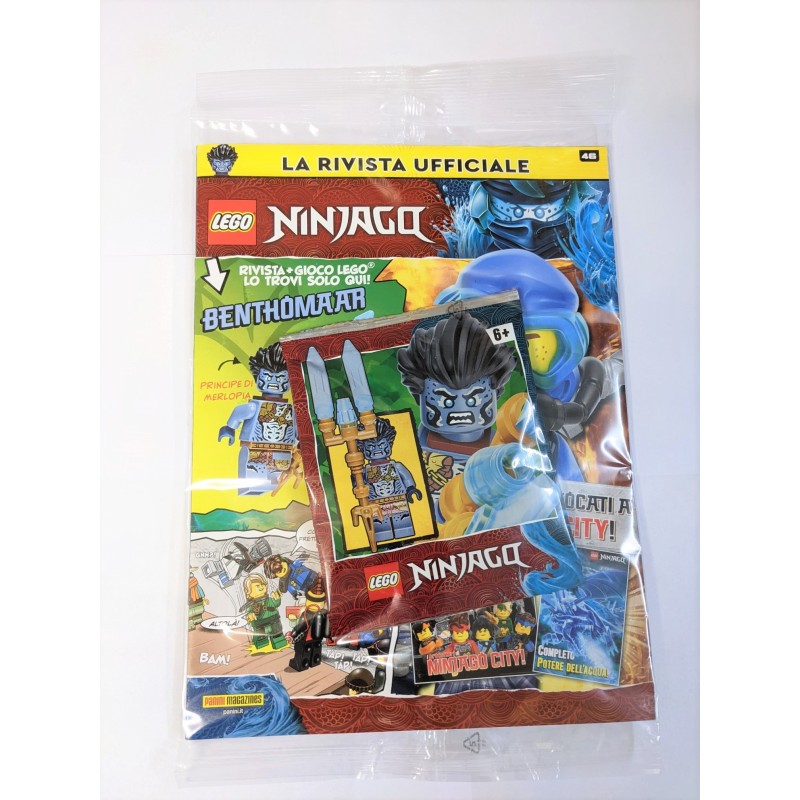 LEGO NINJAGO RIVISTA MAGAZINE 46 IN ITALIANO + POLYBAG BENTHOMAAR - PANINI