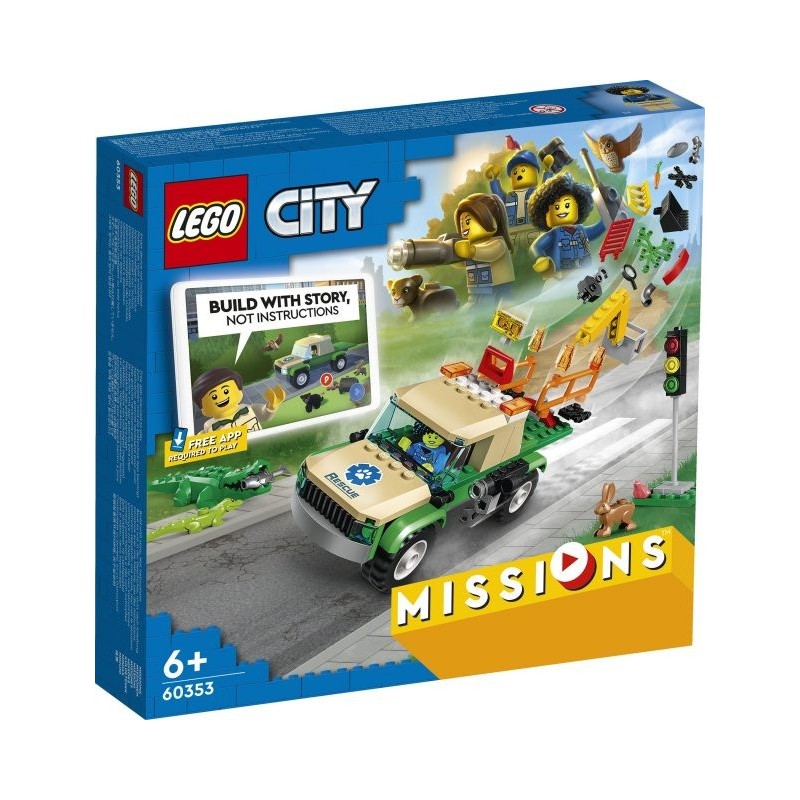 LEGO 60353 CITY MISSIONI DI SALVATAGGIO ANIMALE GIUGNO 2022