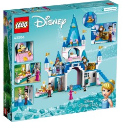 LEGO 43206 DISNEY PRINCESS IL CASTELLO DI CENERENTOLA E DEL PRINCIPE AZZURRO