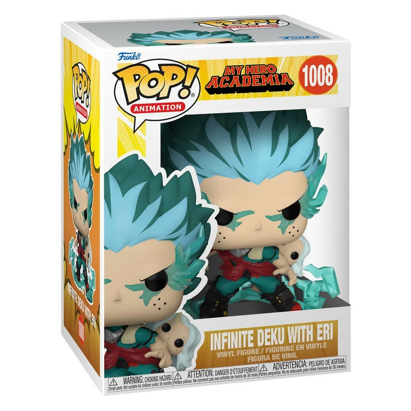 FUNKO POP 1008 INFINITE DEKU WITH ERI MY HERO ACADEMIA scatola un po rovinata