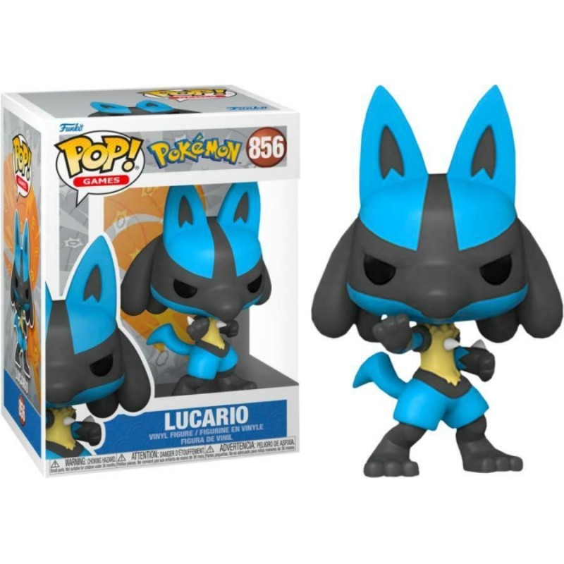 FUNKO POP GAMES 856 LUCARIO POKEMON 10 CM VINYL FIGURE