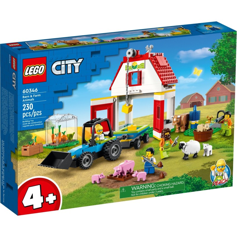 LEGO 60346 CITY FIENILE E ANIMALI DA FATTORIA LUGLIO 2022 scatola rovinata