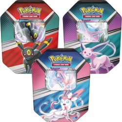 POKEMON 3 TIN DA COLLEZIONE EROI V 2022: SYLVEON - UMBREON - ESPEON