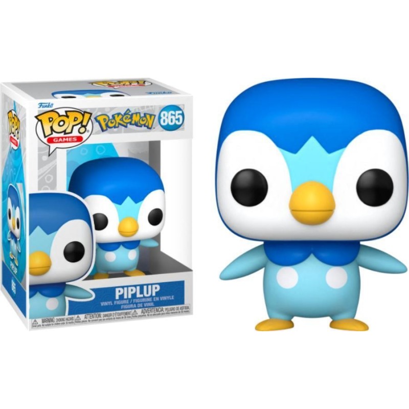 FUNKO POP GAMES 865 PIPLUP POKEMON 10 CM VINYL FIGURE