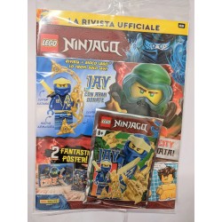 LEGO NINJAGO RIVISTA MAGAZINE 48 IN ITALIANO + POLYBAG JAY CON ARMI DORATE