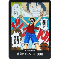 One Piece Card Game OP01 DON!! CARD RUBBER Romance Dawn Holo Japanese