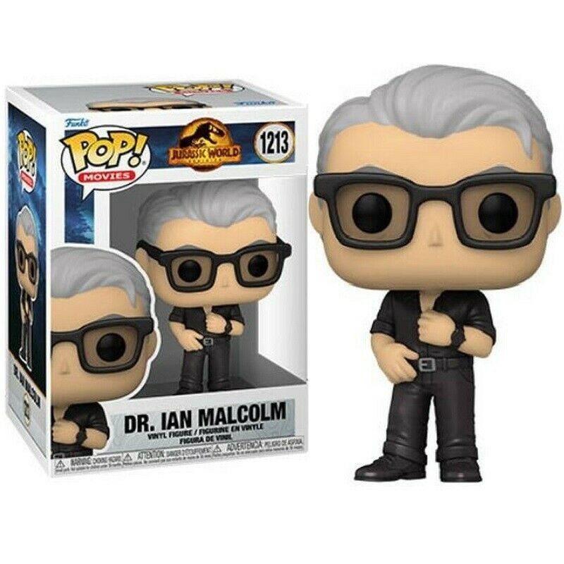 FUNKO POP MOVIES 1213 DR. IAN MALCOM JURASSIC WORLD DOMINION 10 CM VINYL FIGURE