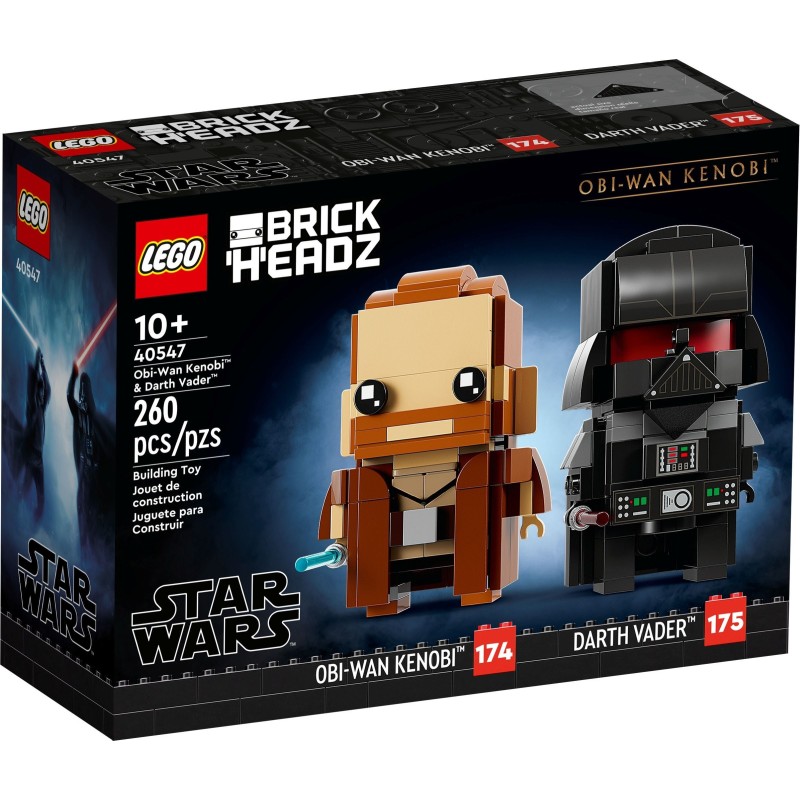 LEGO 40547 OBI-WAN KENOBI E DARTH VADER BRICKHEADSZ