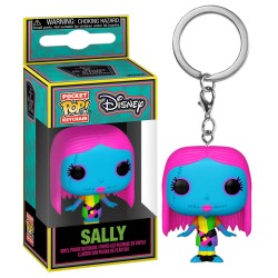 FUNKO KEYCHAIN PORTACHIAVI SALLY BLACK LIGHT THE NIGHTMARE BEFORE CHRISTMAS 4 CM