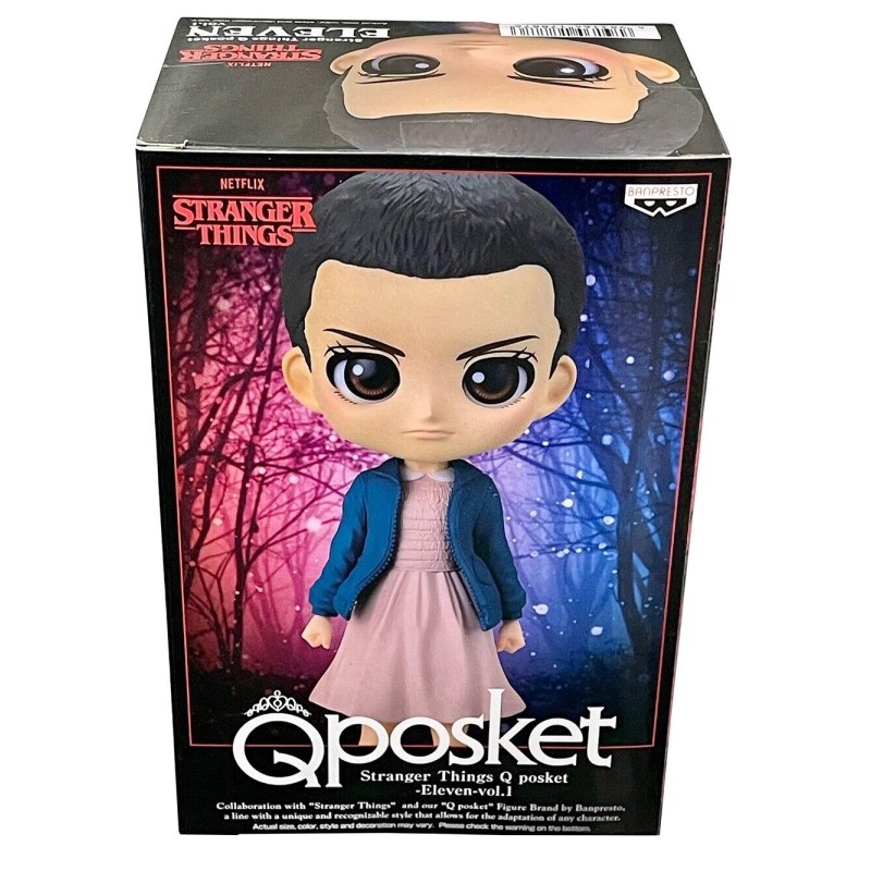 BANPRESTO STRANGER THINGS - Q POSKET - ELEVEN NORMAL COLOR FIGURE 13 CM