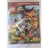 LEGO JURASSIC WORLD RIVISTA MAGAZINE 21 + POLYBAG RAPTOR E RIMORCHIO CON GABBIA