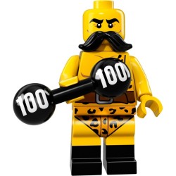 LEGO MINIFIGURE SERIE 17 Circus Strong Man FORZUTO DEL CIRCO 71018 2 MINIFIGURES