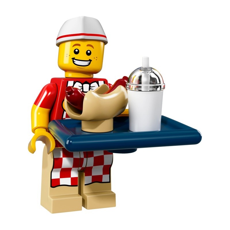 LEGO MINIFIGURE SERIE 17 Hot Dog Man UOMO DEGLI HOT DOG 71018 - 6 MINIFIGURES