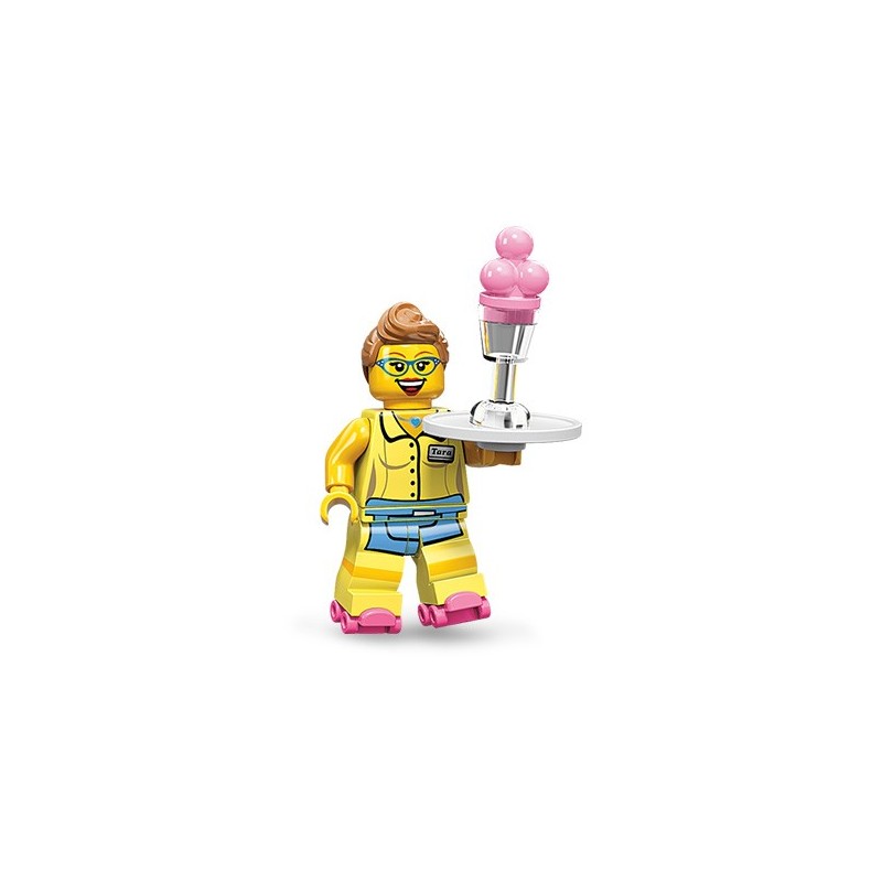 LEGO MINIFIGURE 71002 SERIE 11 71002- 13 DINER WAITRESS CAMERIERA