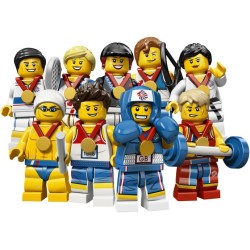 LEGO 8909 MINIFIGURES SERIE OLYMPIC TEAM GB LONDON 2012 BUSTINE CHIUSE SIGILLATE