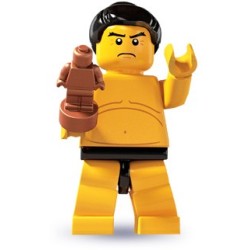 LEGO MINIFIGURES SERIE 3 Sumo Wrestler 8803 - 7 LOTTATORE DI SUMO