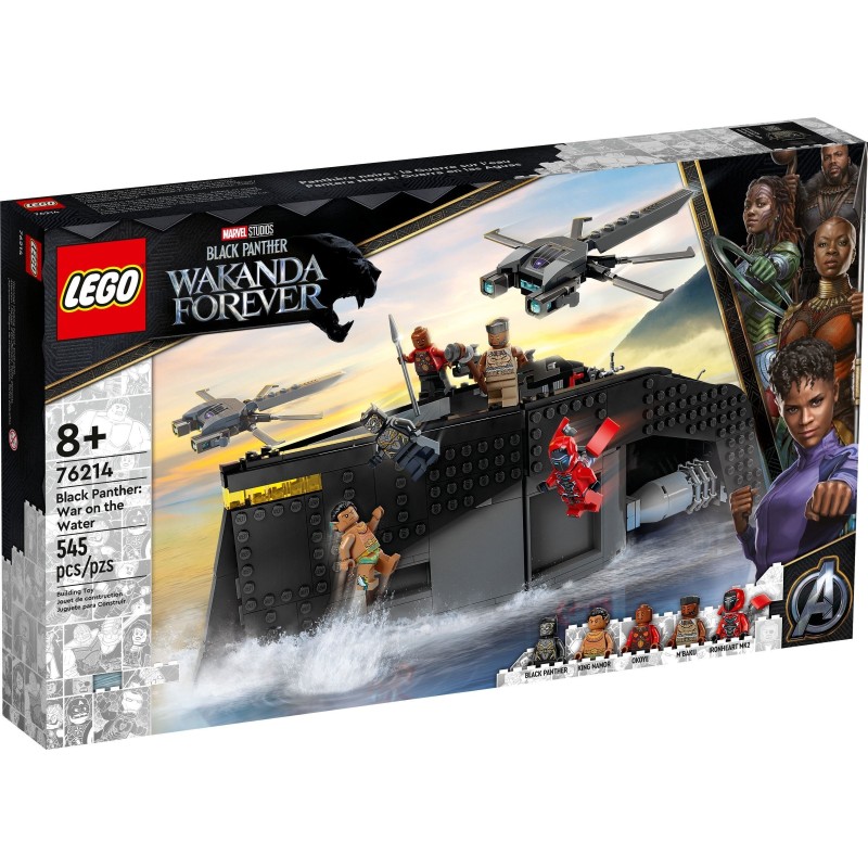 LEGO 76214 MARVEL SUPER HEROES Black Panther: Guerra sull’acqua! scat. leg. rov.