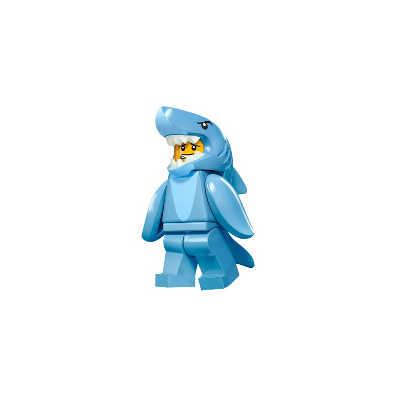 LEGO MINIFIGURES SERIE 15 71011-13 Shark Suit Guy - RAGAZZO COSTUME SQUALO