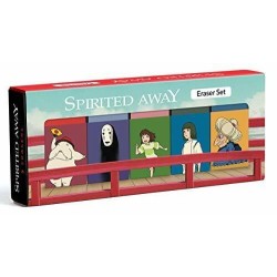 STUDIO GHIBLI - SPIRITED AWAY - LA CITTA' INCANTATA 5 GOMME - ERASERS SET