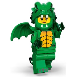 LEGO MINIFIGURES SERIE 23 71034 - 12 Green Dragon Costume - COSTUME DRAGO VERDE