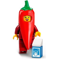 LEGO MINIFIGURES SERIE 23  71032 - 2 Chili Costume Fan - COSTUME DI PEPERONCINO