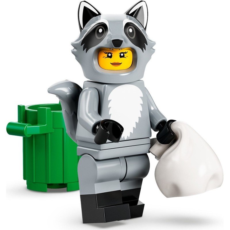LEGO MINIFIGURES SERIE 23 71032 - 10 Raccoon Costume Fan - COSTUME DA PROCIONE