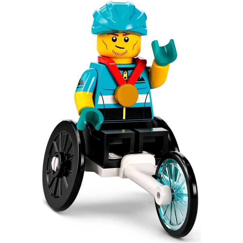 Lego Mini Racers Pilot LEGO MINIFIGURES SERIE 23 71032 - 12 Wheelchair Racer -PILOTA SU SEDIA ...