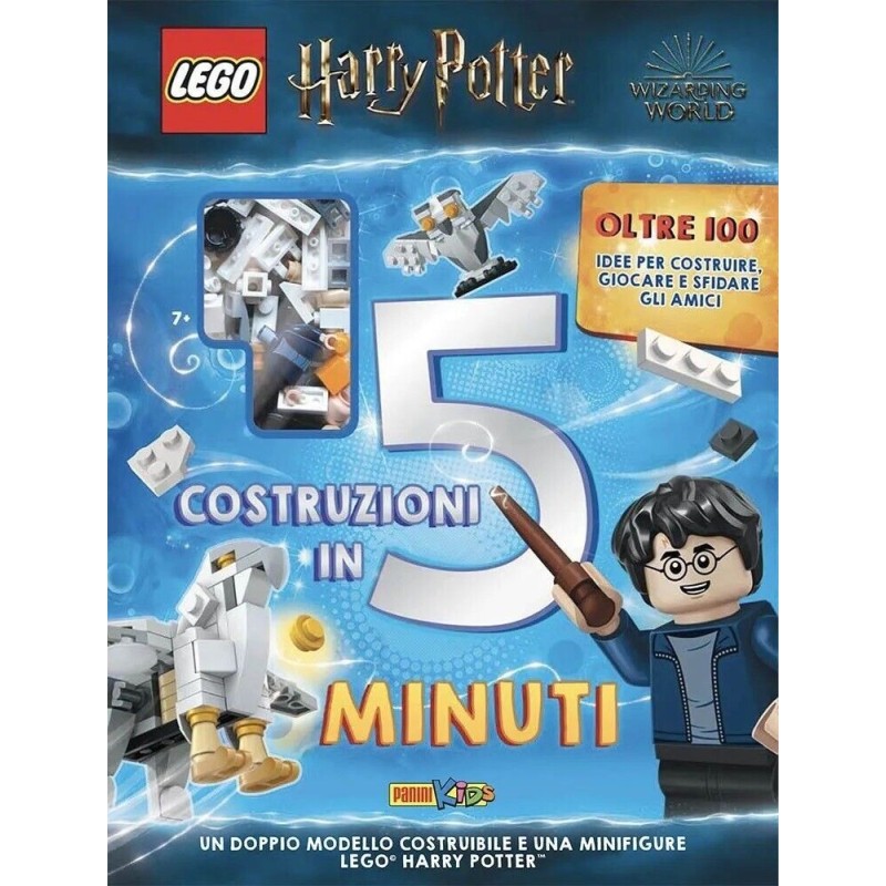 LIBRO LEGO HARRY POTTER COSTRUZIONI IN 5 MINUTI WIZARDING WORLD PANINI