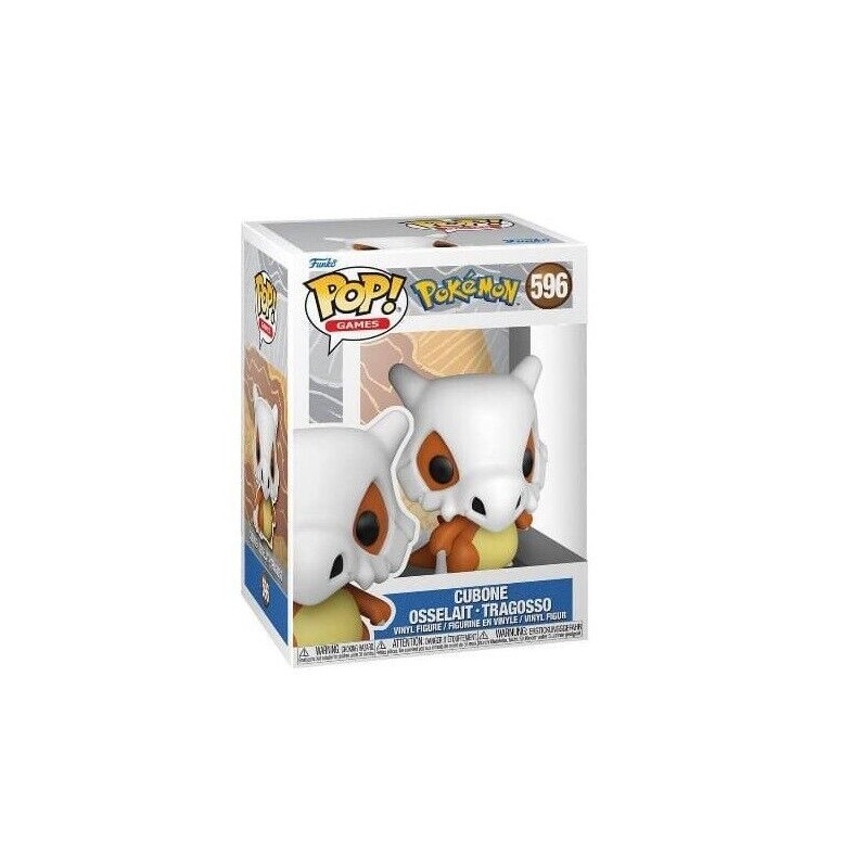 FUNKO POP GAMES 596 - POKEMON - CUBONE - OSSELAIT - TRAGOSSO 10 CM VINYL FIGURE