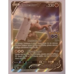 CARTA Conkeldurr V  Full Art 074/078 Pokémon Go Mint ITA