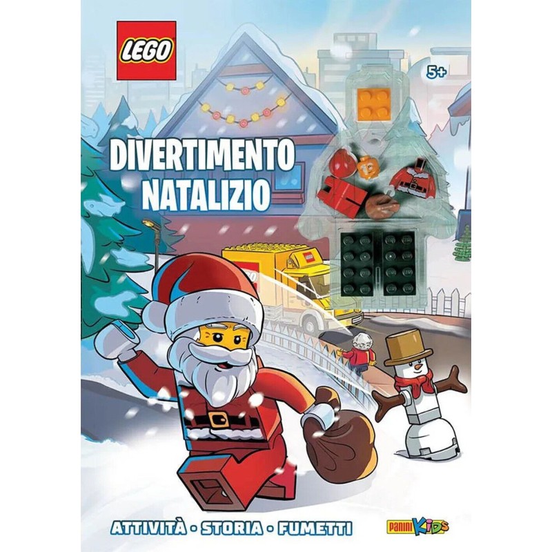 LIBRO LEGO DIVERTIMENTO NATALIZIO CON MINIFIGURE BABBO NATALE