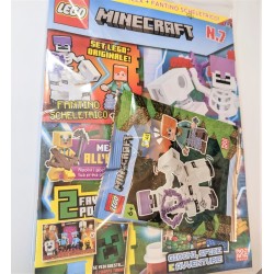 LEGO MINECRAFT RIVISTA 7 + POLYBAG ESCLUSIVA CON FANTINO SCHELETRICO + ALEX