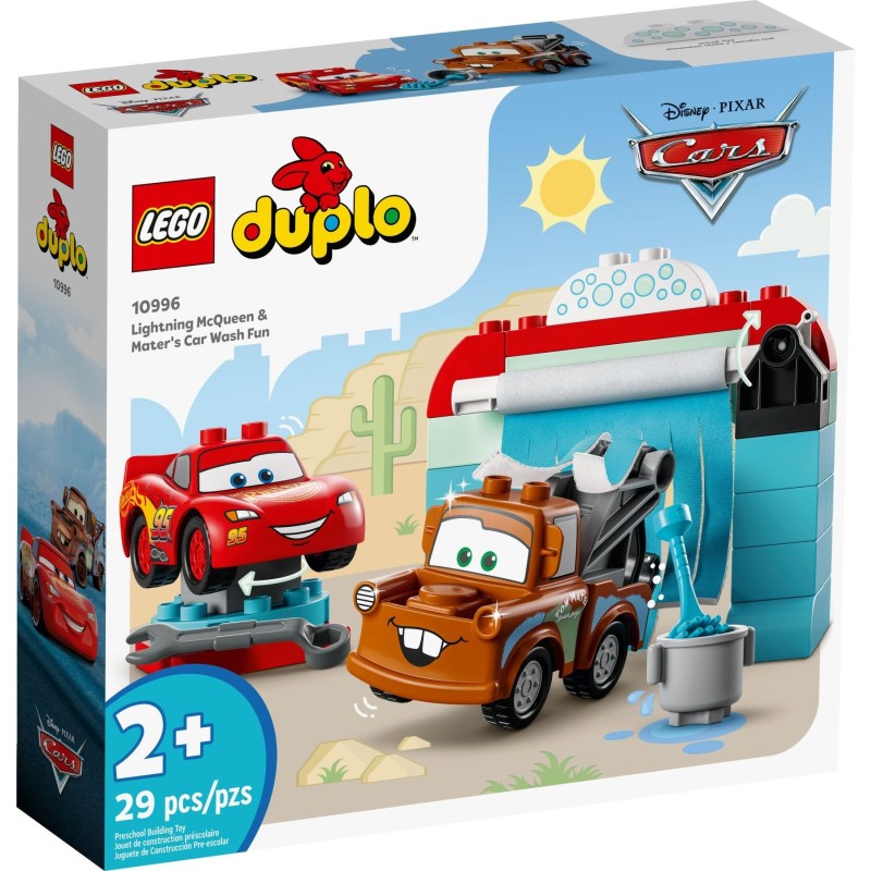 LEGO 10996 DUPLO DIVERTIMENTO ALL’AUTOLAVAGGIO SAETTA MCQUEEN CRICCHETTO GEN 23
