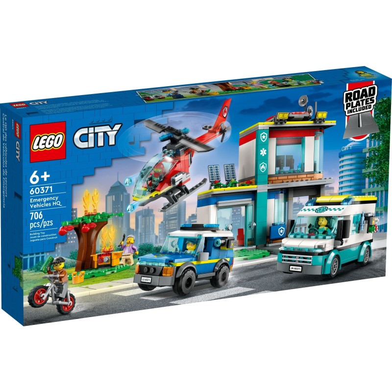 LEGO 60371 CITY QUARTIER GENERALE VEICOLI D’EMERGENZA GENNAIO 2023