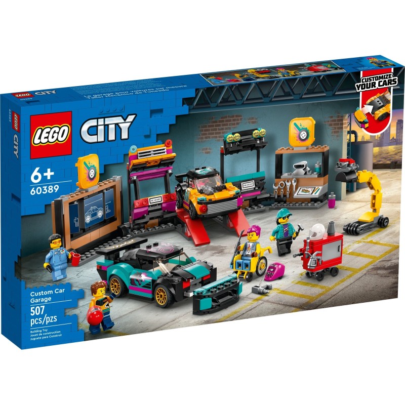 LEGO 60389 CITY GARAGE AUTO PERSONALIZZATO GENNAIO 2023-2024