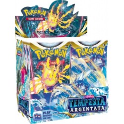 POKEMON SPADA E SCUDO TEMPESTA ARGENTATA BOX CON 36 BUSTINE IN ITALIANO