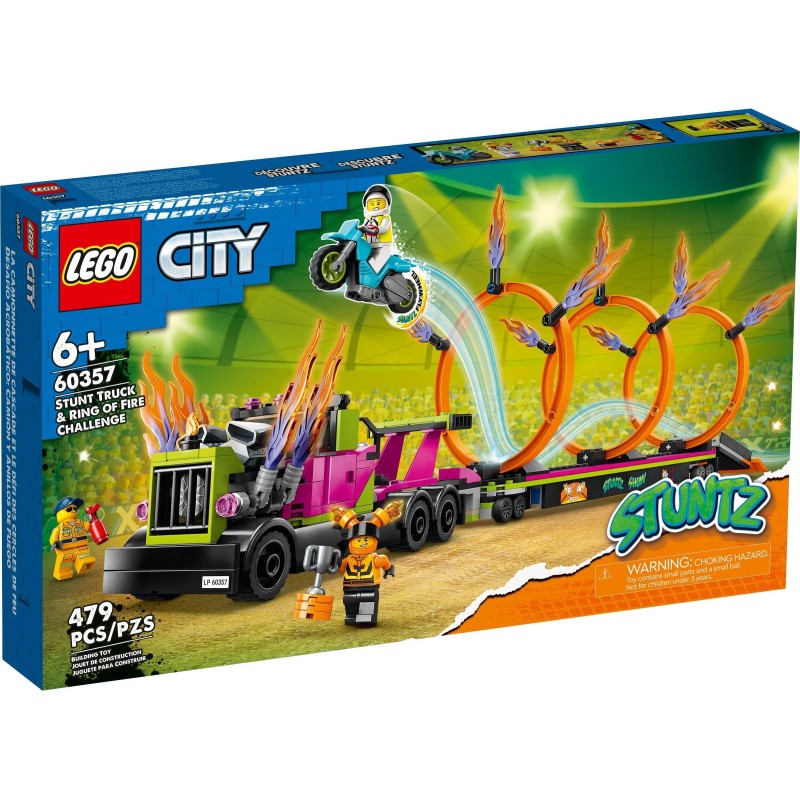 LEGO 60357 CITY STUNT TRUCK: SFIDA DELL’ANELLO DI FUOCO MARZO 2023
