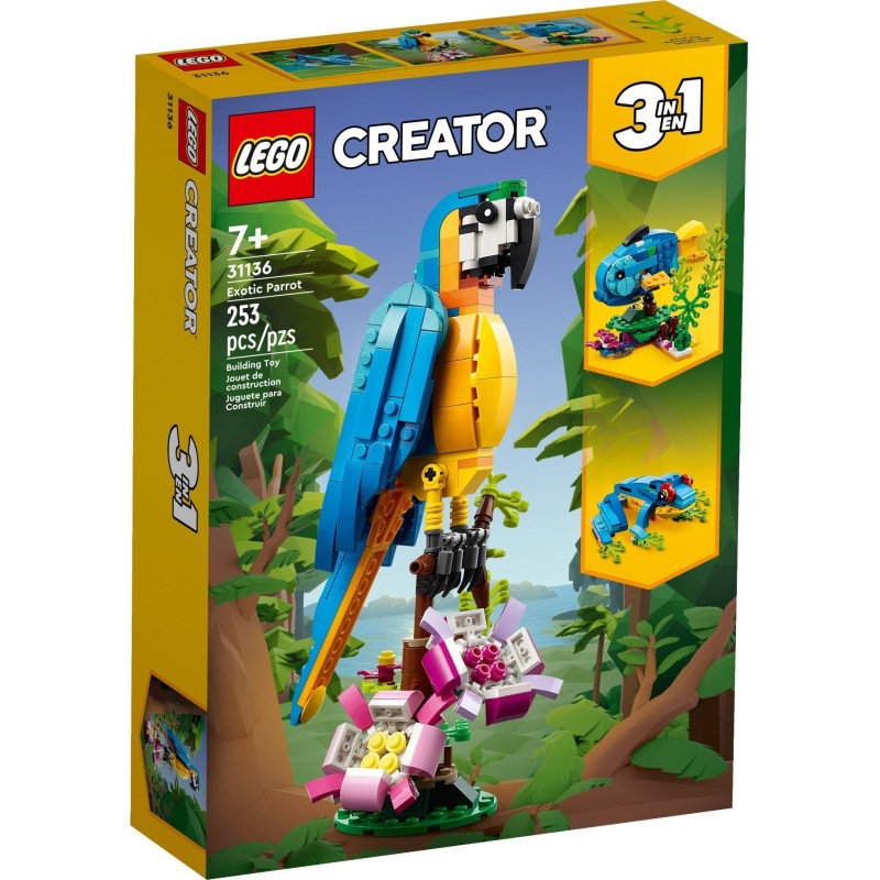 LEGO 31136 CREATOR - CREATOR EXPERT PAPPAGALLO ESOTICO MARZO 2023