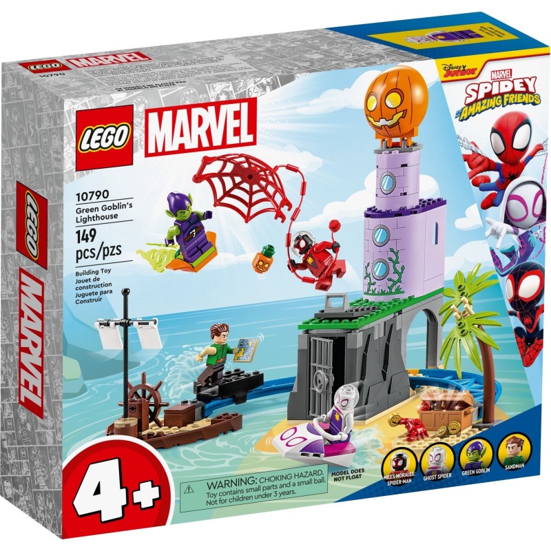 LEGO 10790 JUNIORS Team Spidey al faro del Goblin 4+ MARVEL MARZO 2023