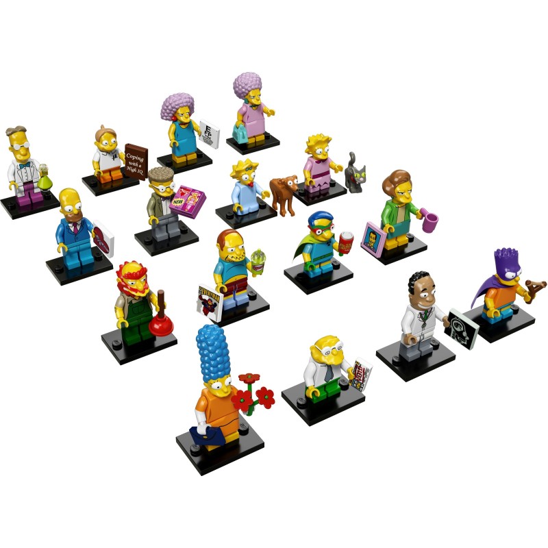 LEGO 71009 MINIFIGURE SERIE COMPLETA THE SIMPSONS 2 - 16 PERSONAGGI
