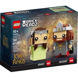 LEGO 40632 BRICKHEADZ ARAGOM E ARWEN SIGNORE DEGLI DEGLI ANELLI