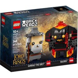 LEGO 40631 BRICKHEADZ GANDALF IL GRIGIO E BALROG SIGNORE DEGLI DEGLI ANELLI