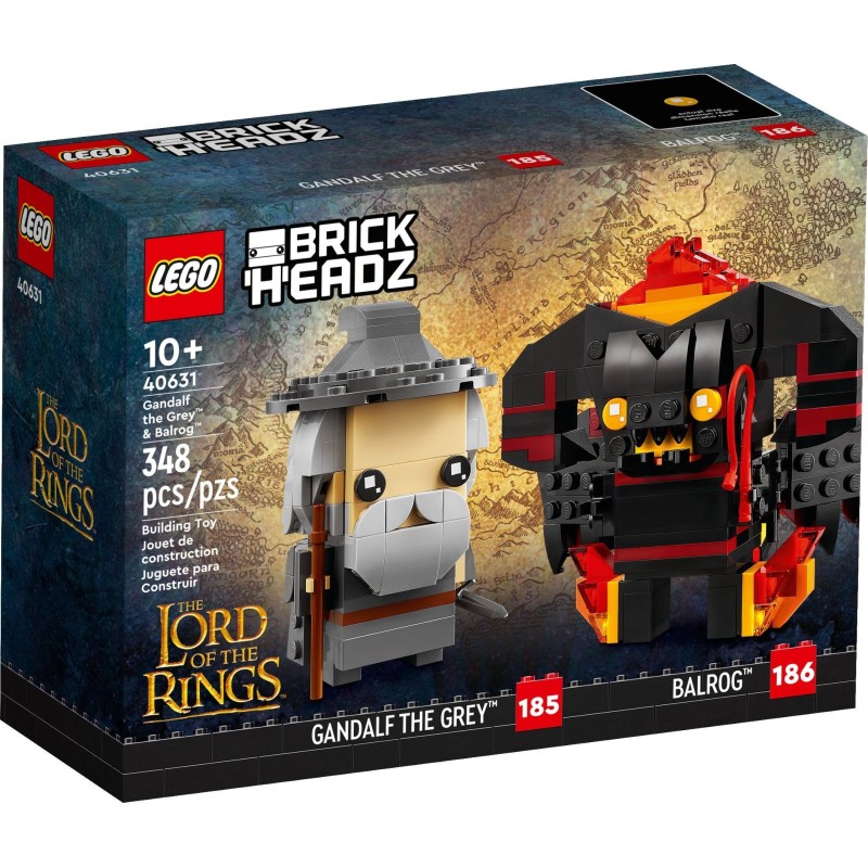 LEGO 40631 BRICKHEADZ GANDALF IL GRIGIO E BALROG SIGNORE DEGLI DEGLI ANELLI