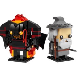 LEGO 40631 BRICKHEADZ GANDALF IL GRIGIO E BALROG SIGNORE DEGLI DEGLI ANELLI