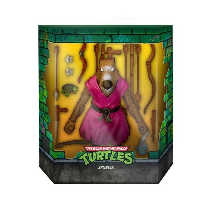 ACTION FIGURE TEENAGE MUTANT NINJA ULTIMATES WAVE 1 SPLINTER Super7