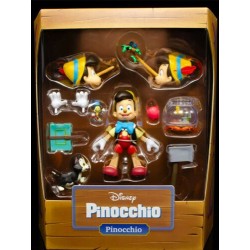 Pinocchio Action Figure Disney Ultimates Grillo Parlante Figaro 18 Cm Super7