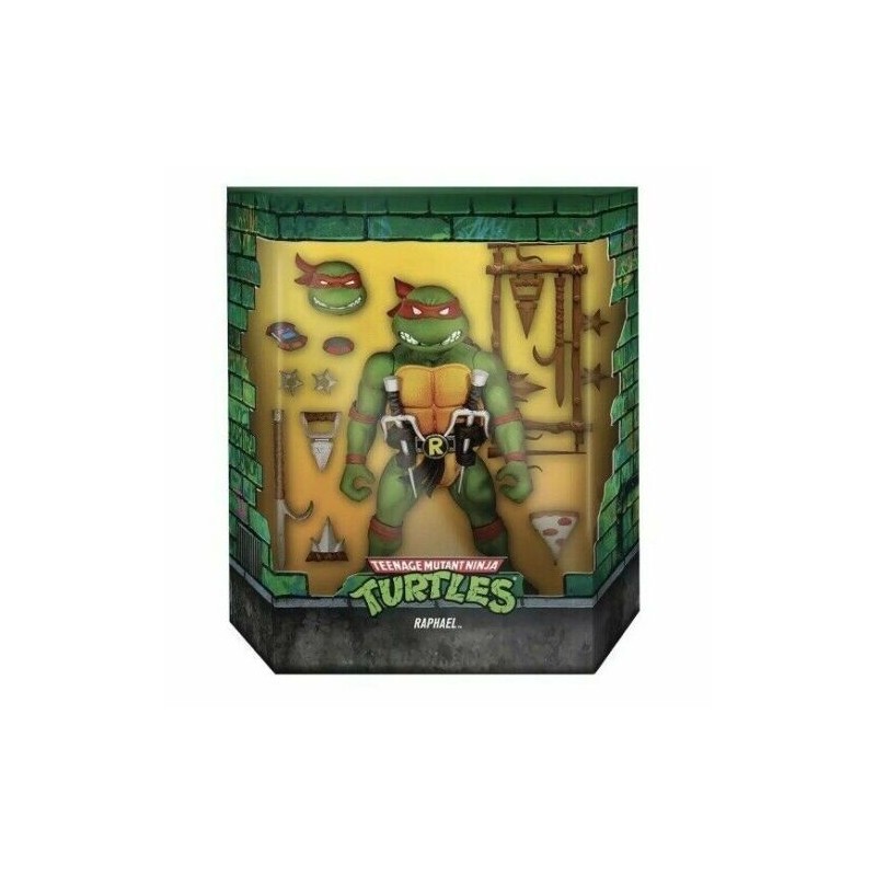 Ninja Turtles Action Figure 18 Cm Tartarughe Ninja Raphael Super7