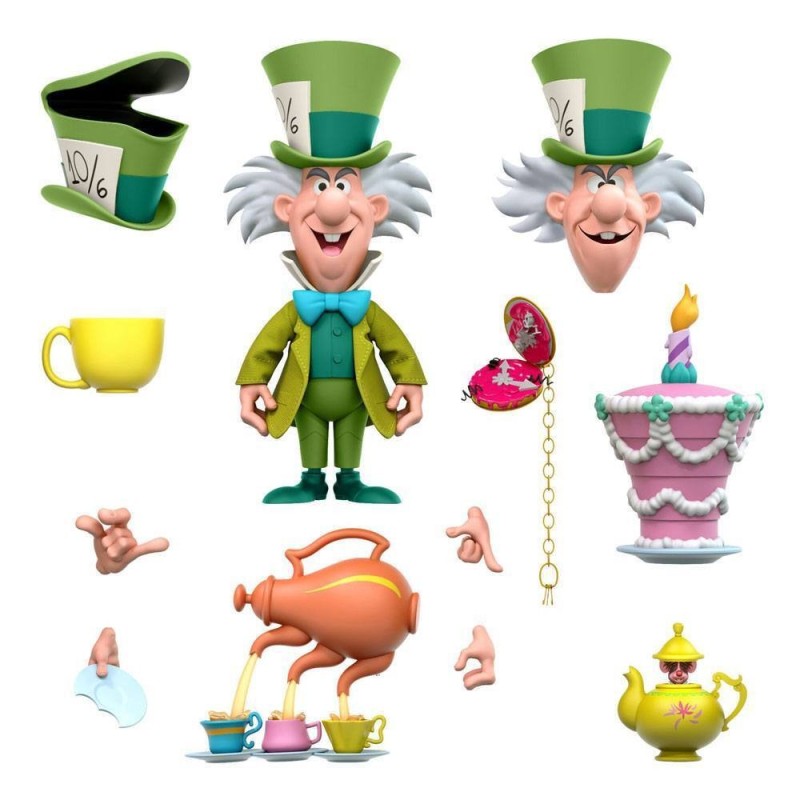 Alice in Wonderland Disney Action Figure The Tea Time Mad Hatter 1 Super7